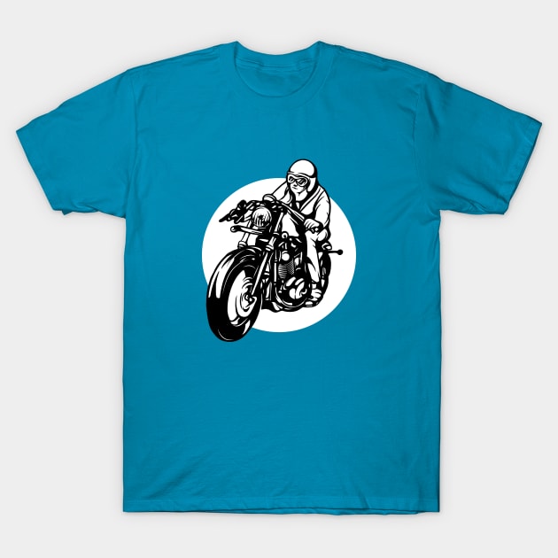 Classic Motorcycle Chopper T-Shirt by GetTheCar